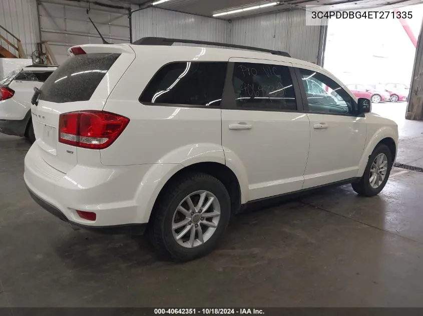 2014 Dodge Journey Sxt VIN: 3C4PDDBG4ET271335 Lot: 40642351