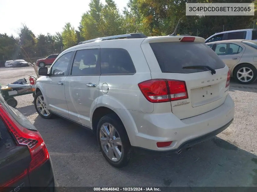 2014 Dodge Journey Limited VIN: 3C4PDCDG8ET123065 Lot: 40646842