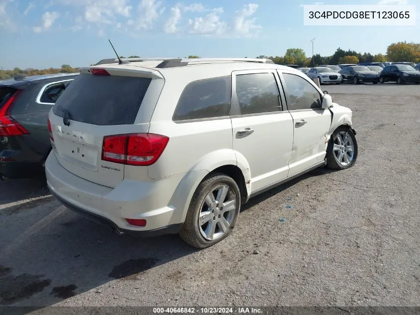 3C4PDCDG8ET123065 2014 Dodge Journey Limited