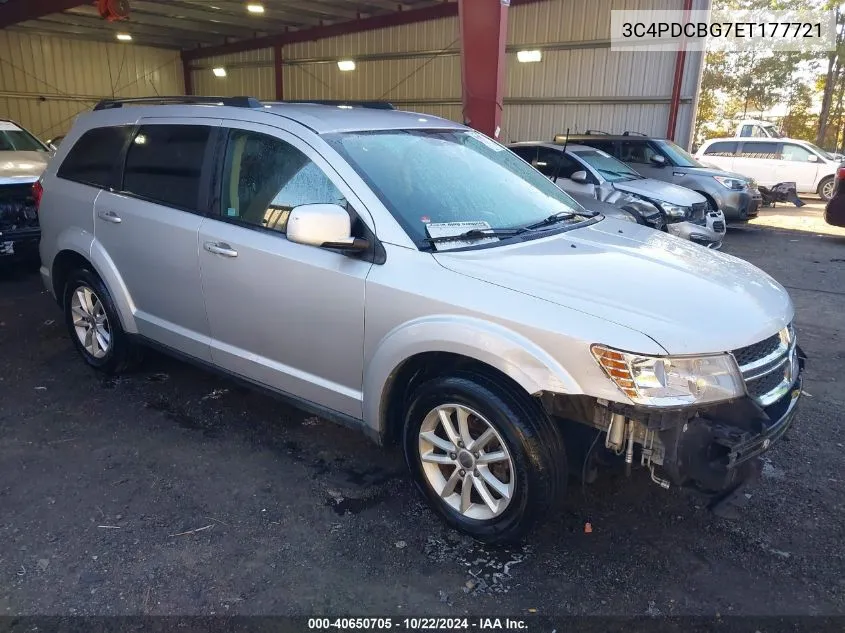 2014 Dodge Journey Sxt VIN: 3C4PDCBG7ET177721 Lot: 40650705