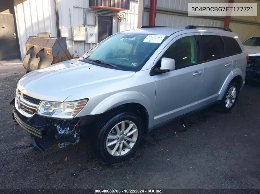 2014 Dodge Journey Sxt VIN: 3C4PDCBG7ET177721 Lot: 40650705