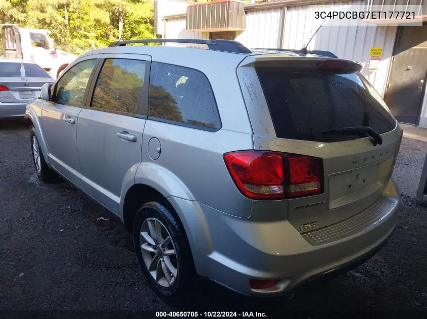 2014 Dodge Journey Sxt VIN: 3C4PDCBG7ET177721 Lot: 40650705