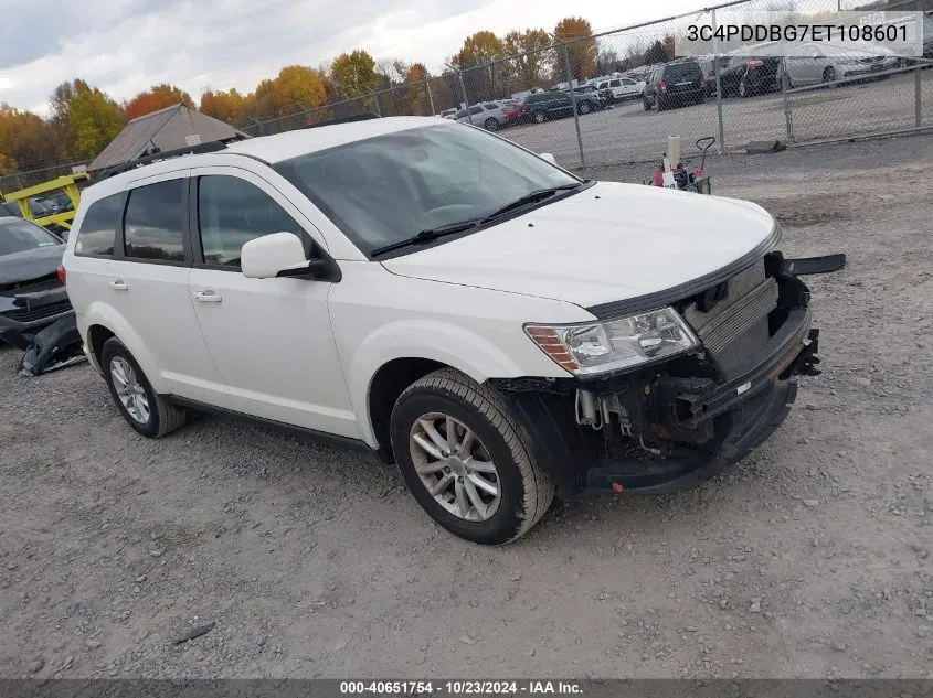 2014 Dodge Journey Sxt VIN: 3C4PDDBG7ET108601 Lot: 40651754