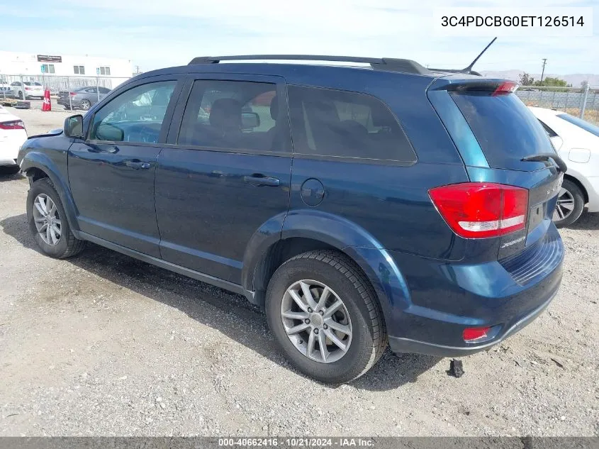 3C4PDCBG0ET126514 2014 Dodge Journey Sxt