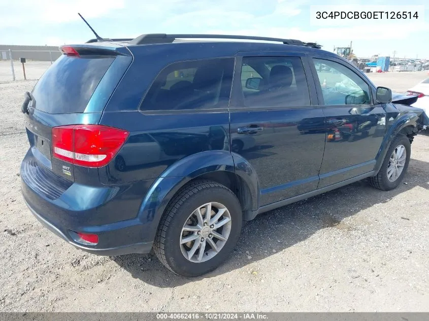 3C4PDCBG0ET126514 2014 Dodge Journey Sxt