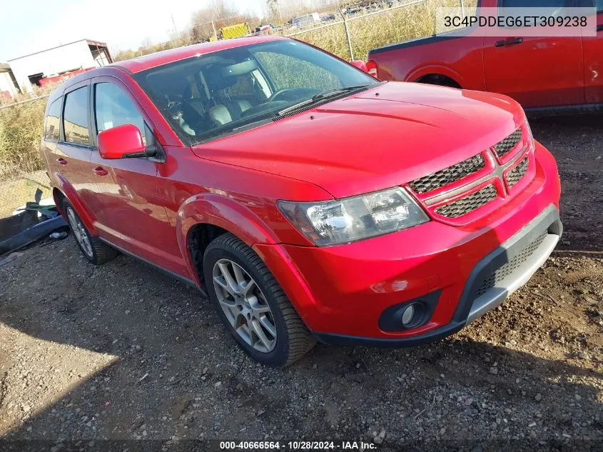 2014 Dodge Journey R/T VIN: 3C4PDDEG6ET309238 Lot: 40666564