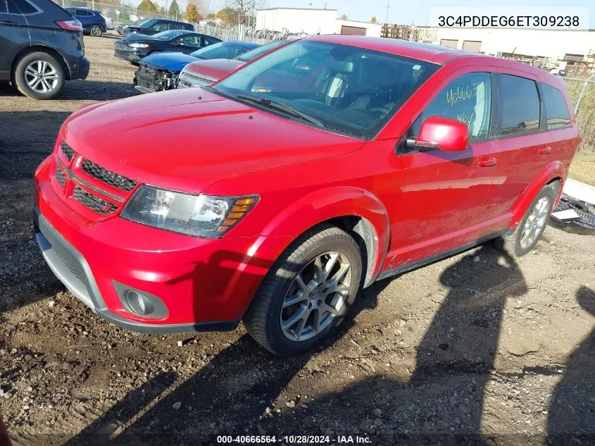 2014 Dodge Journey R/T VIN: 3C4PDDEG6ET309238 Lot: 40666564