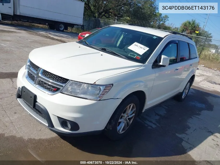 2014 Dodge Journey Sxt VIN: 3C4PDDBG6ET143176 Lot: 40673070