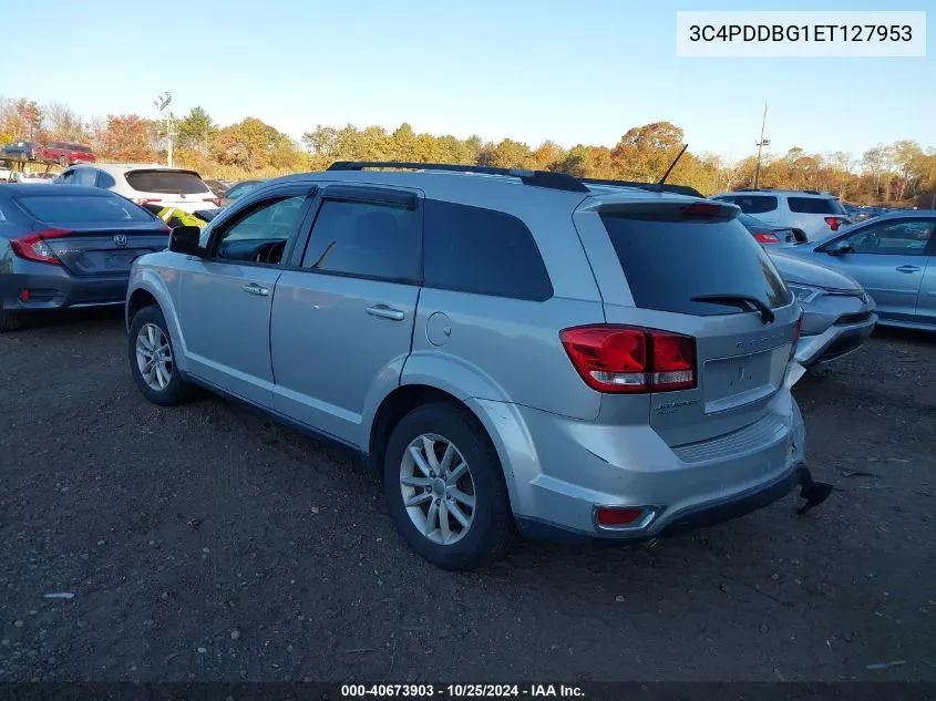 2014 Dodge Journey Sxt VIN: 3C4PDDBG1ET127953 Lot: 40673903