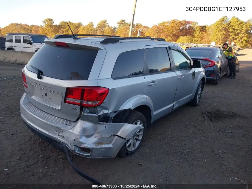 2014 Dodge Journey Sxt VIN: 3C4PDDBG1ET127953 Lot: 40673903