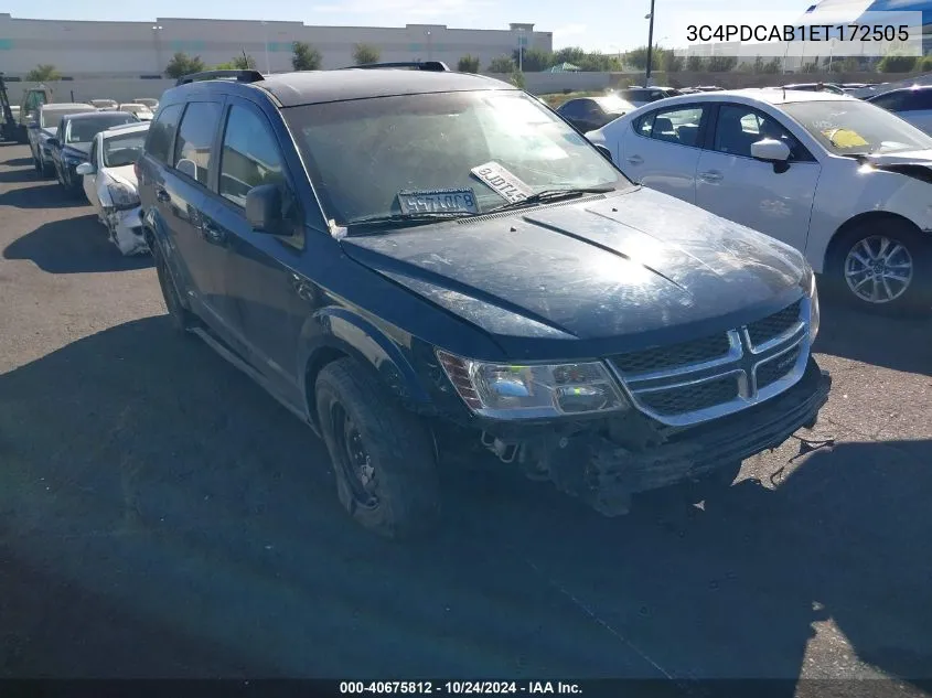 2014 Dodge Journey Se VIN: 3C4PDCAB1ET172505 Lot: 40675812