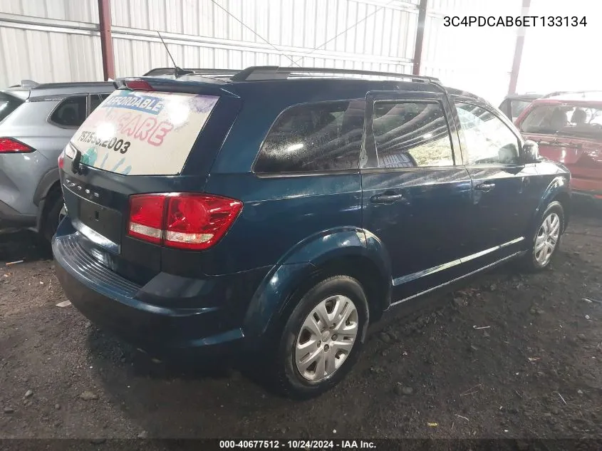 2014 Dodge Journey Se VIN: 3C4PDCAB6ET133134 Lot: 40677512