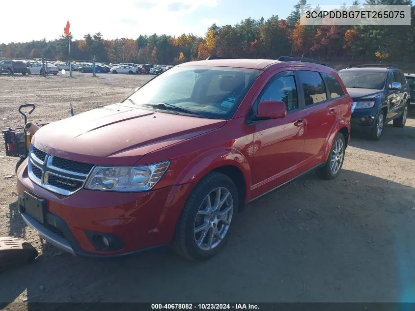 2014 Dodge Journey Sxt VIN: 3C4PDDBG7ET265075 Lot: 40678082