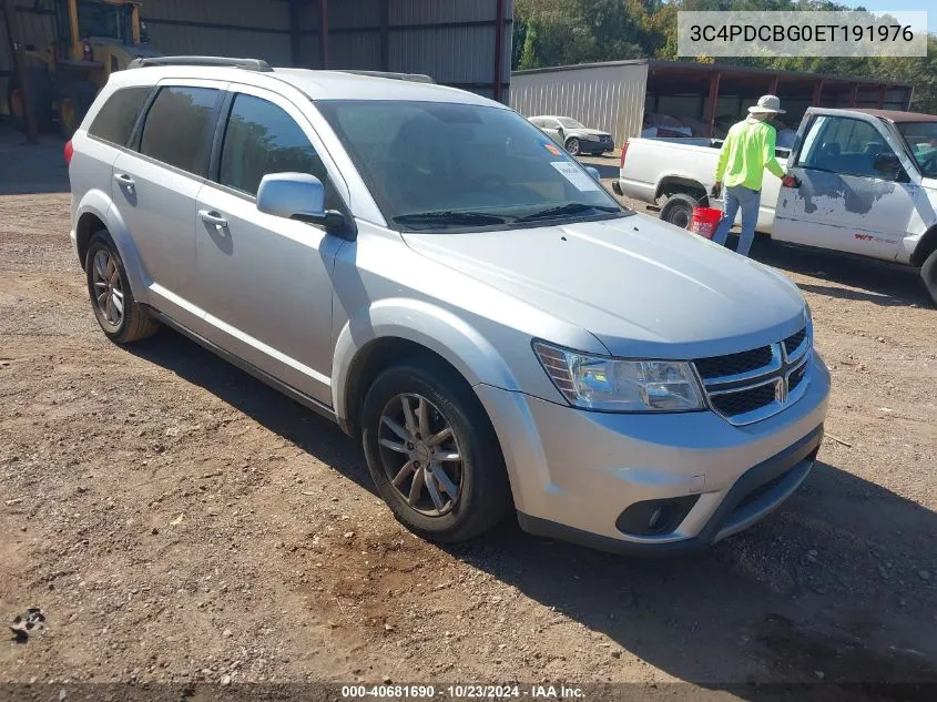 2014 Dodge Journey Sxt VIN: 3C4PDCBG0ET191976 Lot: 40681690