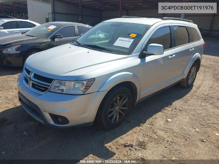 2014 Dodge Journey Sxt VIN: 3C4PDCBG0ET191976 Lot: 40681690