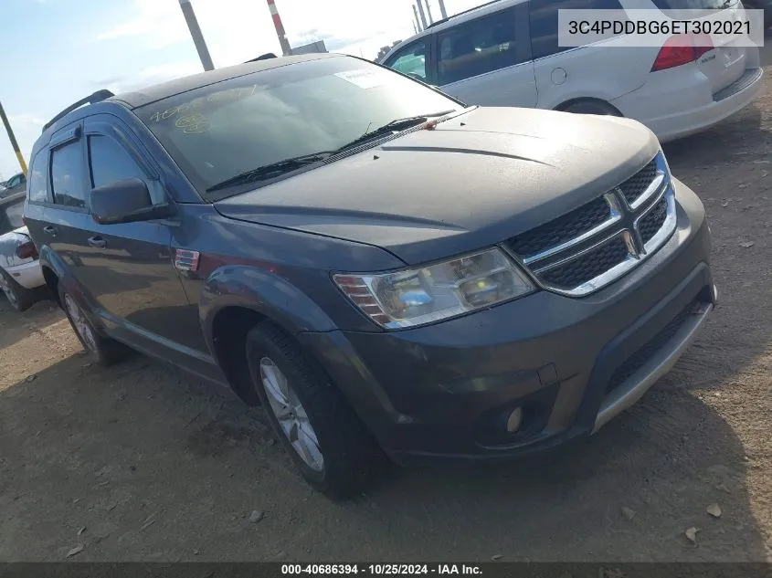 2014 Dodge Journey Sxt VIN: 3C4PDDBG6ET302021 Lot: 40686394