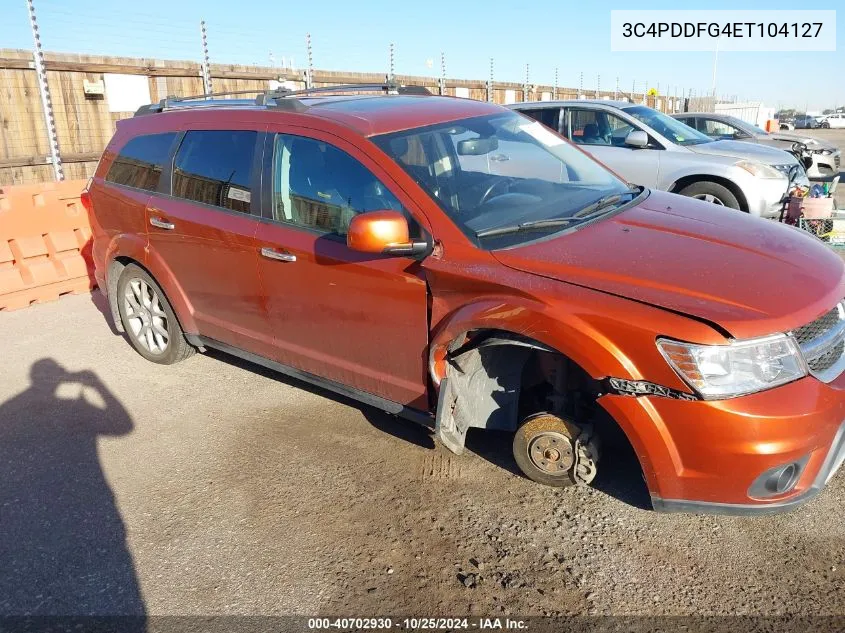 2014 Dodge Journey R/T VIN: 3C4PDDFG4ET104127 Lot: 40702930