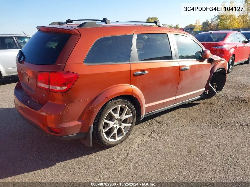 2014 Dodge Journey R/T VIN: 3C4PDDFG4ET104127 Lot: 40702930