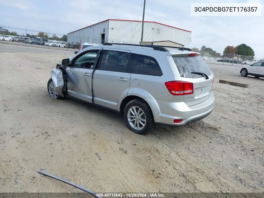 2014 Dodge Journey Sxt VIN: 3C4PDCBG7ET176357 Lot: 40715542