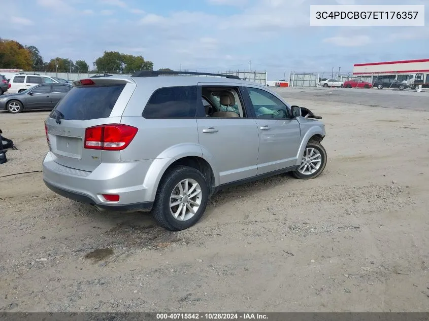 2014 Dodge Journey Sxt VIN: 3C4PDCBG7ET176357 Lot: 40715542