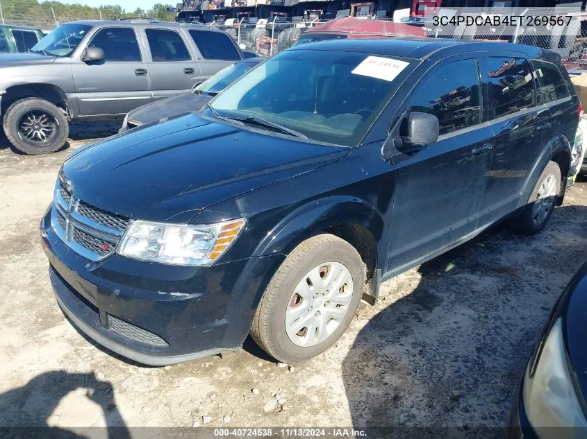 2014 Dodge Journey American Value Pkg VIN: 3C4PDCAB4ET269567 Lot: 40724538