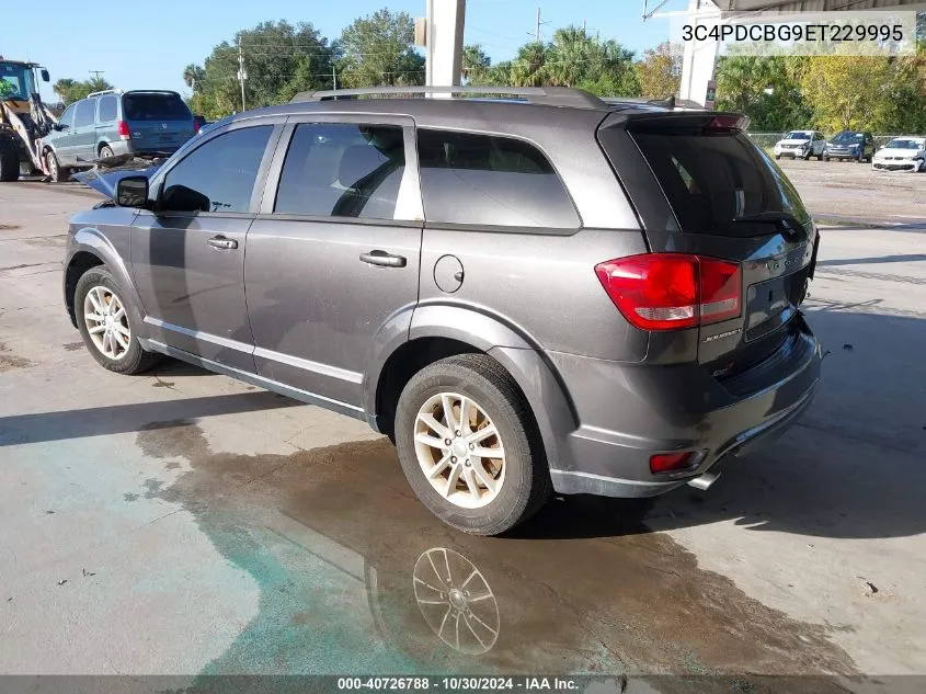 2014 Dodge Journey Sxt VIN: 3C4PDCBG9ET229995 Lot: 40726788