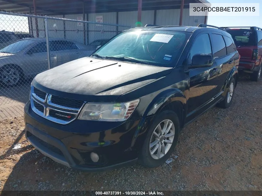 2014 Dodge Journey Sxt VIN: 3C4PDCBB4ET201915 Lot: 40737391