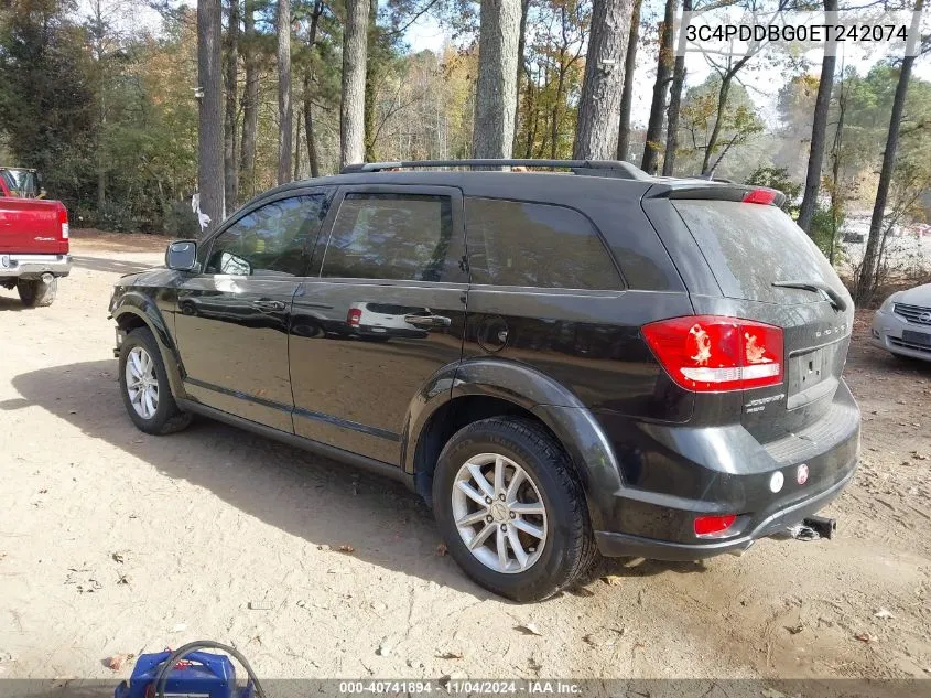 2014 Dodge Journey Sxt VIN: 3C4PDDBG0ET242074 Lot: 40741894