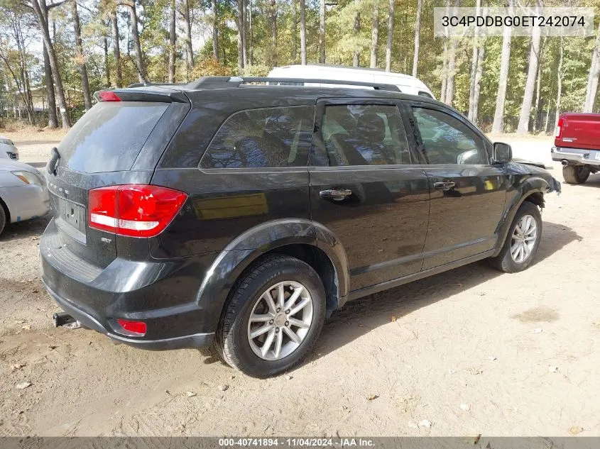 2014 Dodge Journey Sxt VIN: 3C4PDDBG0ET242074 Lot: 40741894