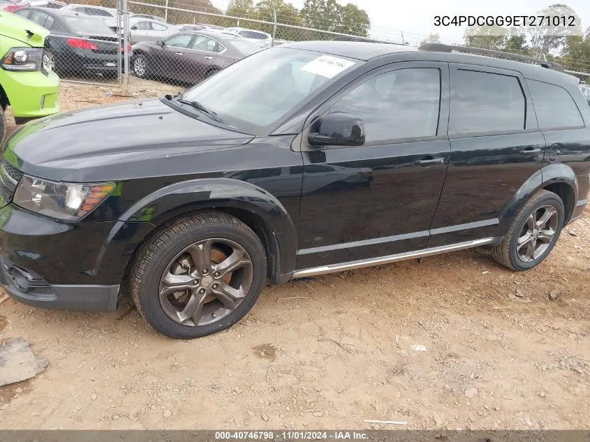 2014 Dodge Journey Crossroad VIN: 3C4PDCGG9ET271012 Lot: 40746798