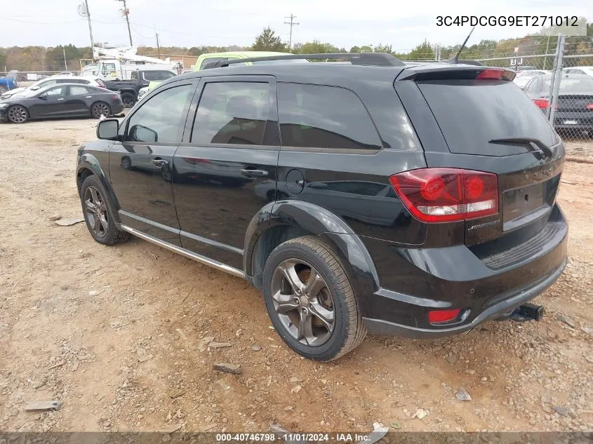 2014 Dodge Journey Crossroad VIN: 3C4PDCGG9ET271012 Lot: 40746798