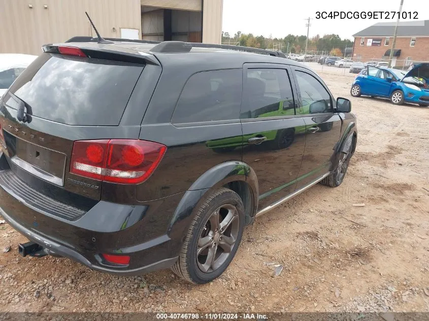 2014 Dodge Journey Crossroad VIN: 3C4PDCGG9ET271012 Lot: 40746798