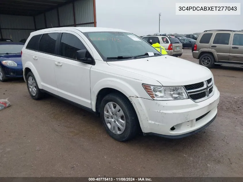 2014 Dodge Journey American Value Pkg VIN: 3C4PDCABXET277043 Lot: 40775413