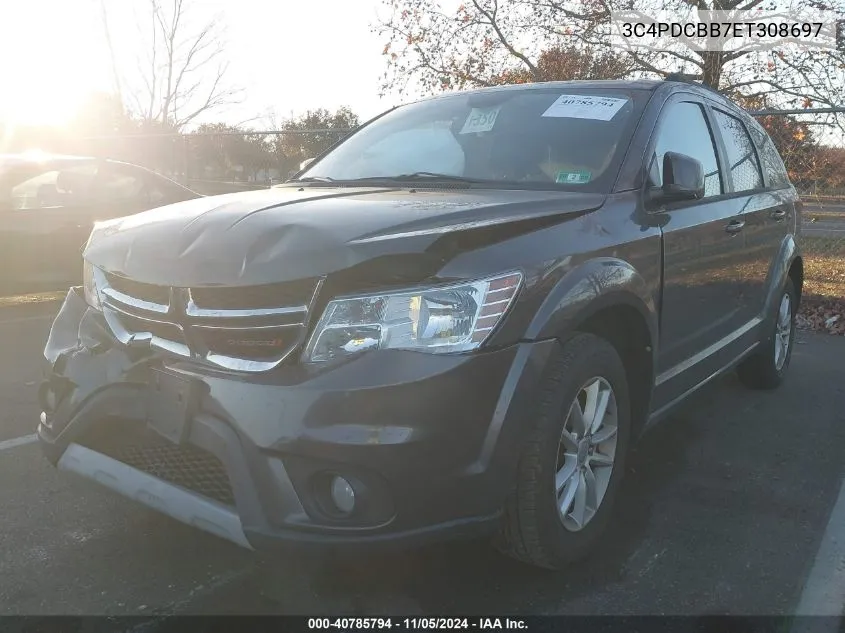 2014 Dodge Journey Sxt VIN: 3C4PDCBB7ET308697 Lot: 40785794