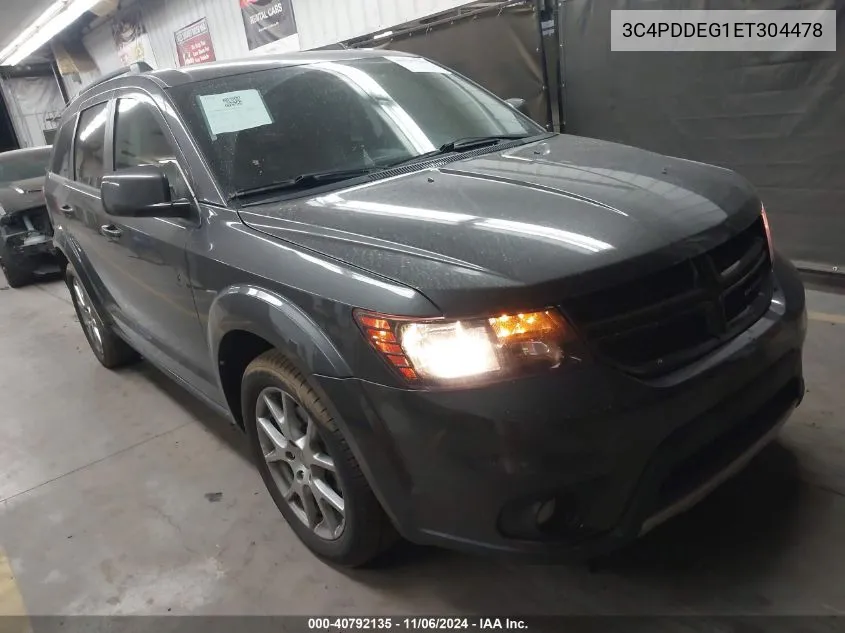 2014 Dodge Journey R/T VIN: 3C4PDDEG1ET304478 Lot: 40792135