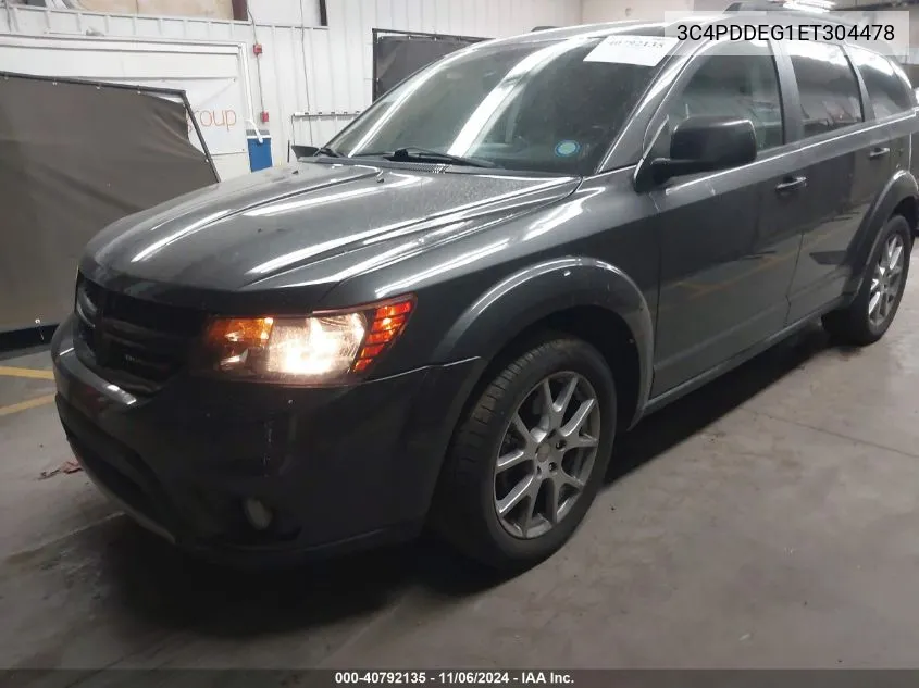 2014 Dodge Journey R/T VIN: 3C4PDDEG1ET304478 Lot: 40792135