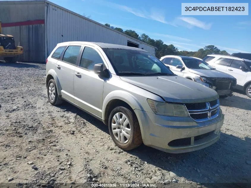 2014 Dodge Journey American Value Pkg VIN: 3C4PDCAB5ET182423 Lot: 40811936