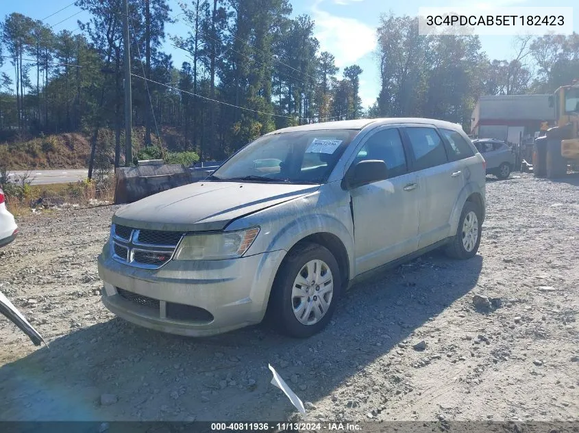 2014 Dodge Journey American Value Pkg VIN: 3C4PDCAB5ET182423 Lot: 40811936