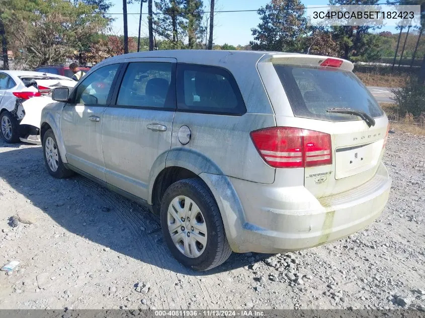 2014 Dodge Journey American Value Pkg VIN: 3C4PDCAB5ET182423 Lot: 40811936