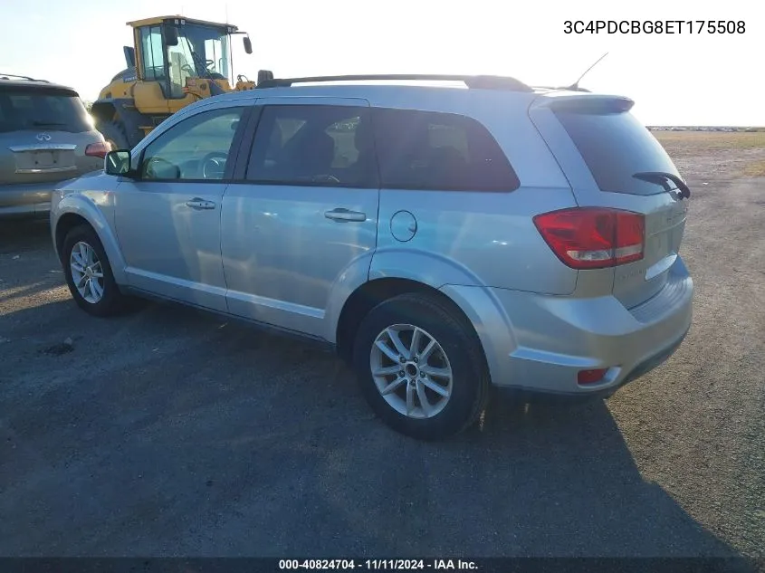 2014 Dodge Journey Sxt VIN: 3C4PDCBG8ET175508 Lot: 40824704