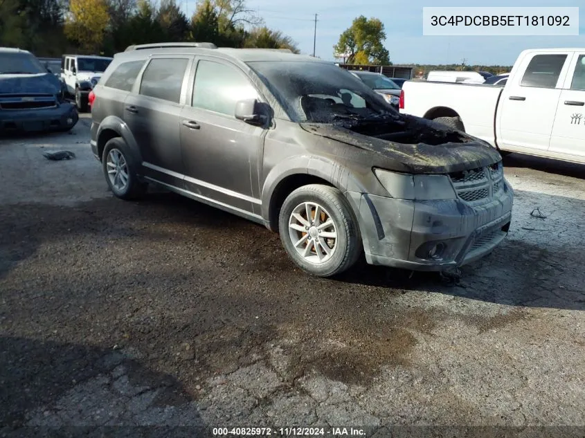 3C4PDCBB5ET181092 2014 Dodge Journey Sxt