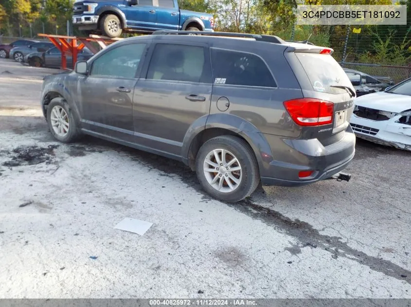 3C4PDCBB5ET181092 2014 Dodge Journey Sxt