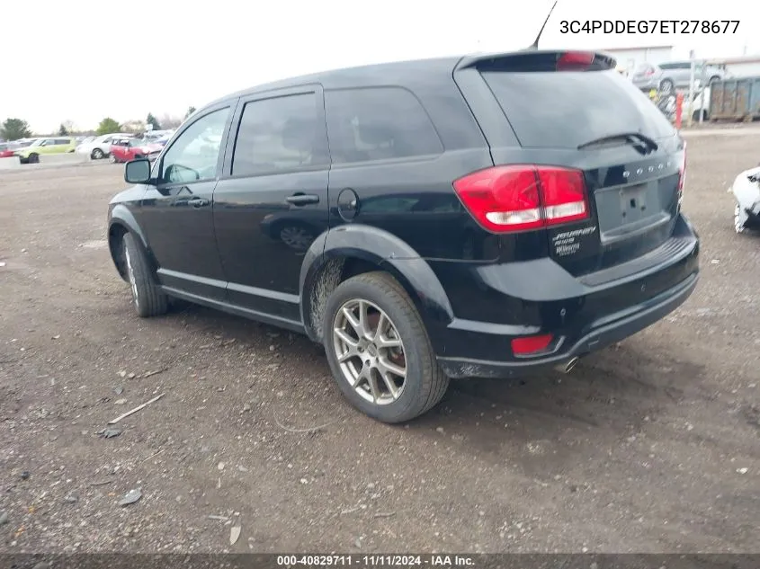 2014 Dodge Journey R/T VIN: 3C4PDDEG7ET278677 Lot: 40829711