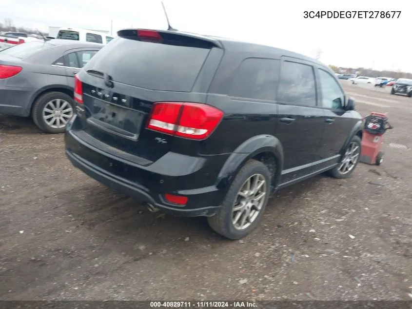 2014 Dodge Journey R/T VIN: 3C4PDDEG7ET278677 Lot: 40829711