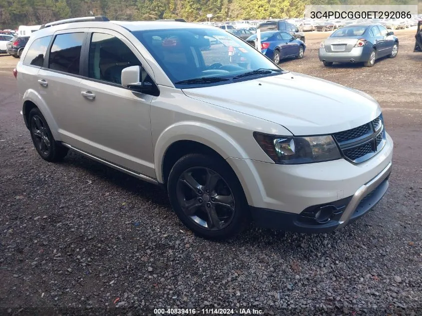 2014 Dodge Journey Crossroad VIN: 3C4PDCGG0ET292086 Lot: 40839416