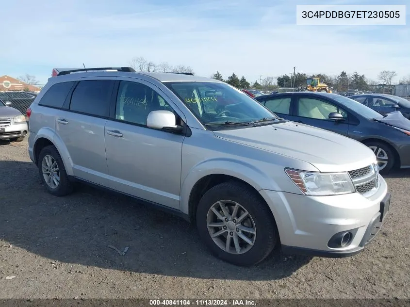 2014 Dodge Journey Sxt VIN: 3C4PDDBG7ET230505 Lot: 40841104