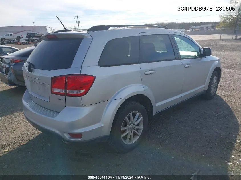 2014 Dodge Journey Sxt VIN: 3C4PDDBG7ET230505 Lot: 40841104