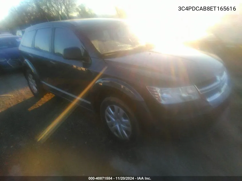 2014 Dodge Journey American Value Pkg VIN: 3C4PDCAB8ET165616 Lot: 40871554