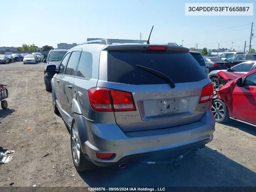 3C4PDDFG3FT665887 2015 Dodge Journey R/T