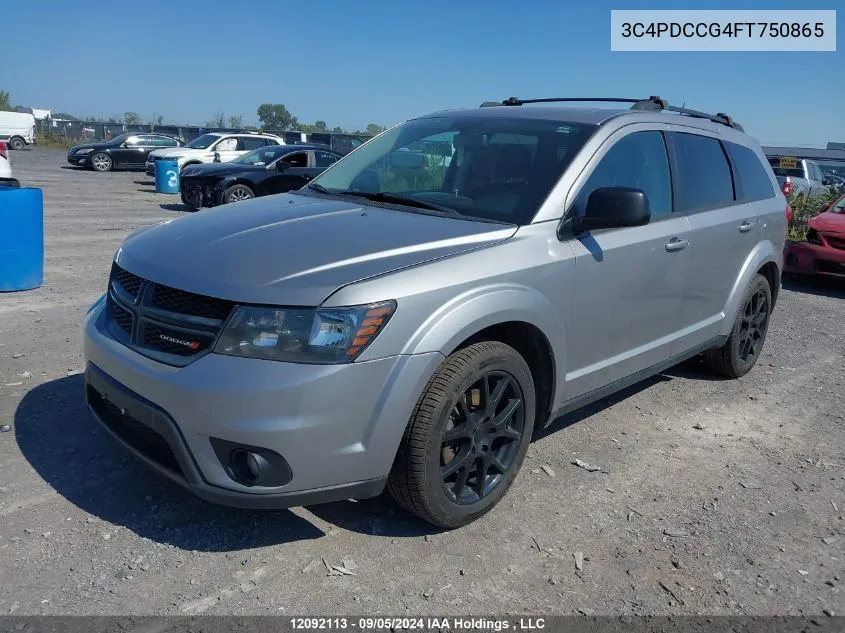 3C4PDCCG4FT750865 2015 Dodge Journey Sxt